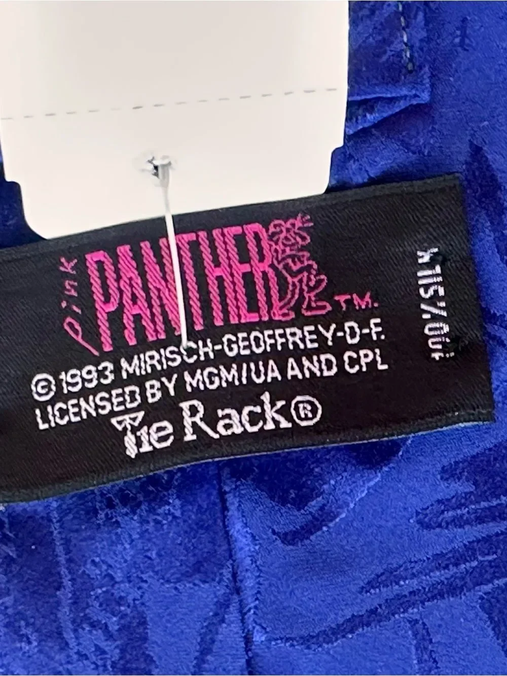 Pink Panther vintage Blue Novelty Golf Tie